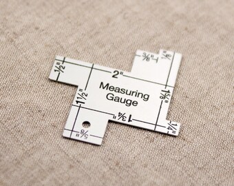 14-in-1 Measuring Gauge - Seam Gauge - Sewing Gauge - Sewing Ruler - Seam Ruler - Quilting Ruler - Quilt Gauge Collins Dritz