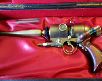 A Steampunk Blaster-Emitter Type Ray Gun " The Galvanic Electro-Inhibitor"