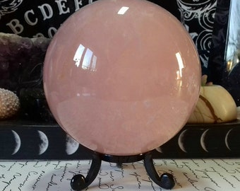 Rose Quartz Crystal Sphere - Rose Quartz Crystal Ball - Crystal Sphere - Crystal Decor - Crystal Healing - Crystal Collection - RQH