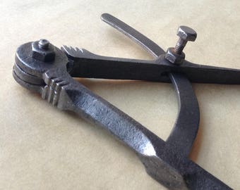 ANTIQUE/Vintage-ATKIN & Sons-Large-Ornate-Compass Wing DIVIDERS-300mm-Old Tool
