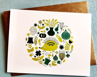 Hedgehog Flat Notecard Set