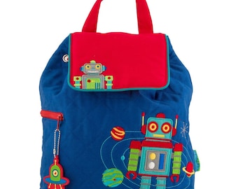 ROBOT Stephen Joseph Quilted Backpack ~ free personalization