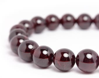 8mm Garnet Stretch Bracelet