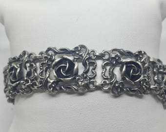 Flower bracelet Rose ornaments sterling silver 925