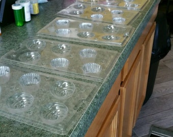 Chocolate Cupcake candy molds a dozen