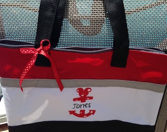 Customized Zippered Tote Bag