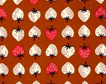 Gold Strawberries by Cotton and Steel /Quilting cotton /Fabric Canada/ half yard
