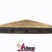 Custom listing for maziexeizam - Thick Reclaimed Wood Corner Shelf with Metal accent extra lrg nail heads, Rustic Floating Wood corner shelf