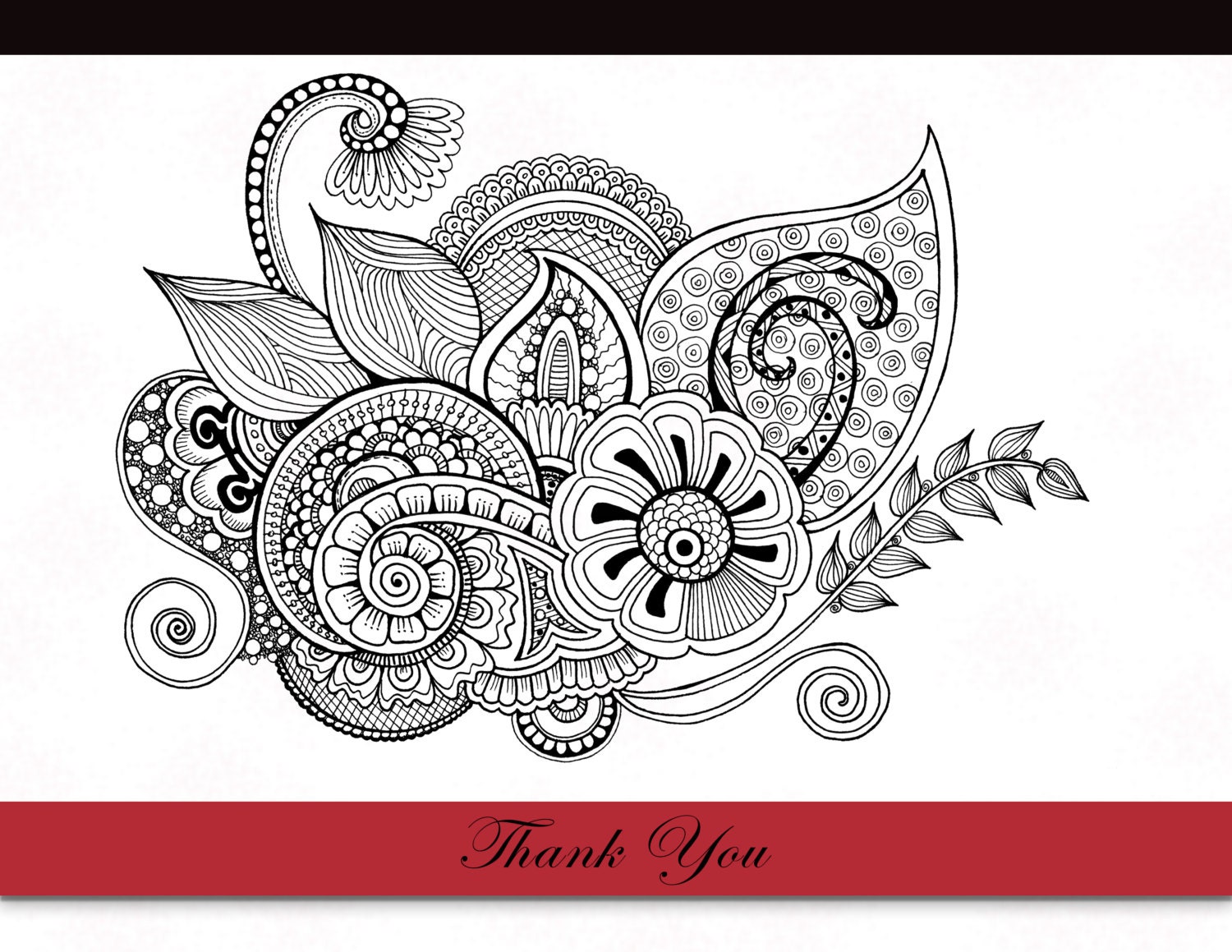Printable Zentangle Coloring Page For Adults Mindfulness