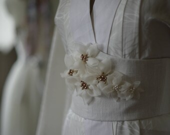 Wedding dress Couture corset bodice ivory