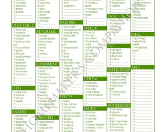 lista della spesa stampabile personalizzabile