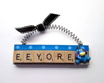 Eeyore Scrabble Tile Ornament