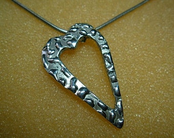 Heart Pendant .925 sterling silver, with chain.