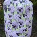 Drawstring knitting bag, WIP bag, knitting project bag, Smiley Sheep, Suebee