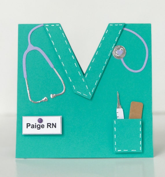 Nursing School Graduation Handmade Graduation Card Nurse