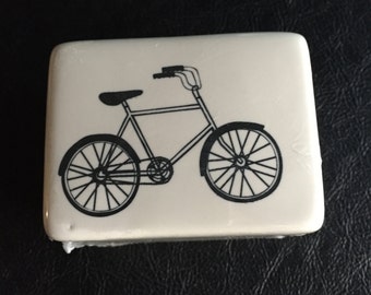 Bicycle Trinket Box, Porcelain, Keepsake box, Quantity 1