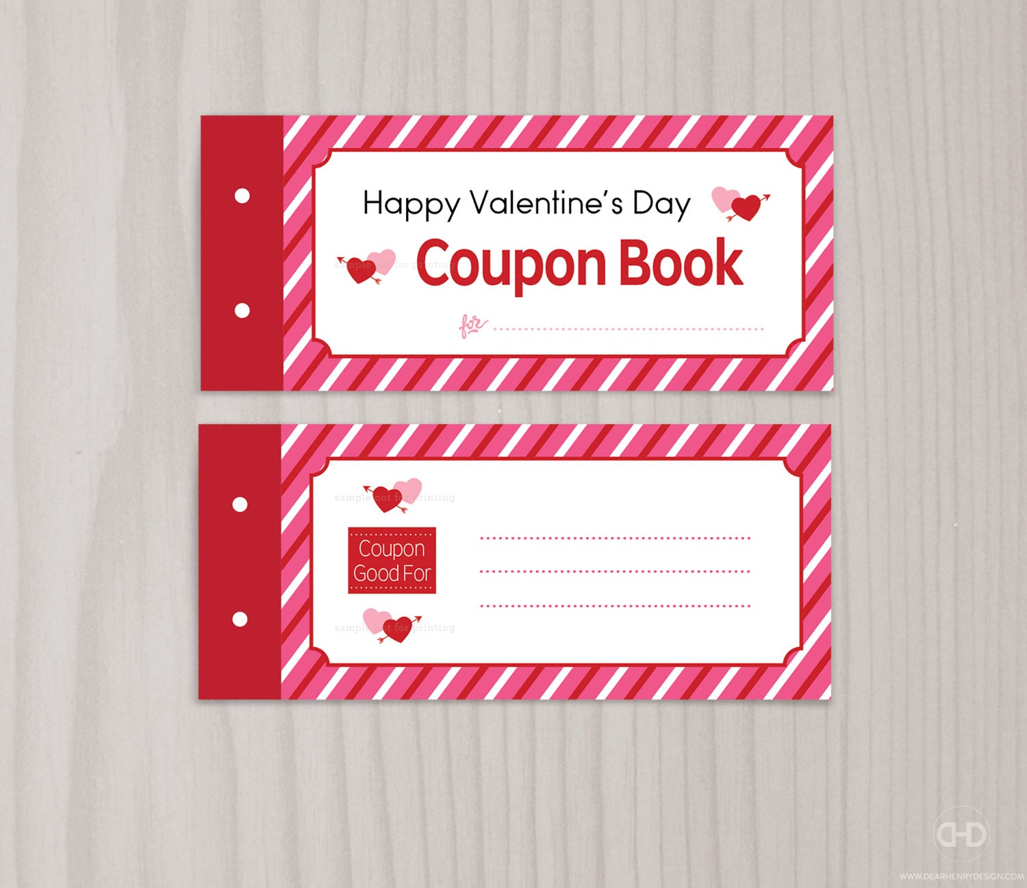 Blank Printable Valentine #39 s Day Coupon Book Love Coupons