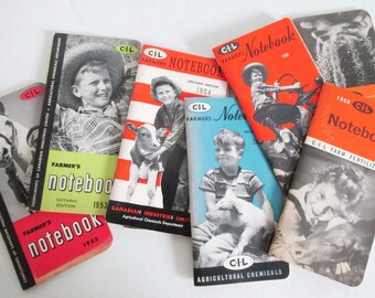 Pocket Calendar CIL Canada Advertising Farm Fertilizer Information 1952 1953 1954 1955 1956 1958 1960 Your Choice