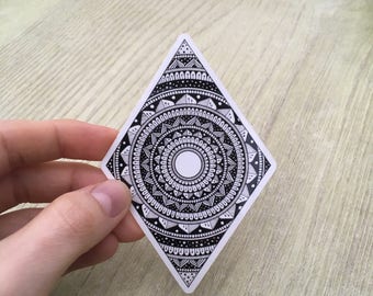 Diamond mandala sticker