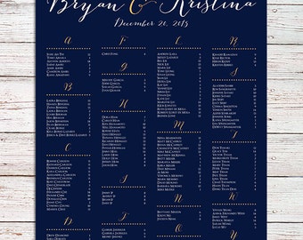 seating chart poster