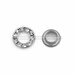 Rhinestone O-Ring Eyelet - Metal - 12mm - Silver (1 PCS)