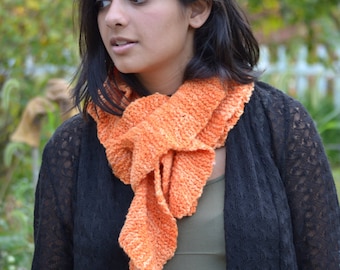Hand Knit Scarf - Twirl with Me