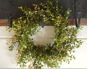 Farmhouse Faux Greenery Wreath | Baby Grass Wreath|Pepper Grass Wreath| Farmhouse Wreath|Fixer Upper Style |Small Wreath | Farmhouse Decor