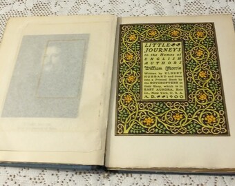 Antique Book Little Journeys to the Home of William Morris by Elbert Hubbard