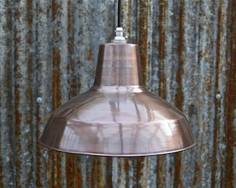 Retro factory styled antiqued copper ceiling light hanging lamp shade pendant light cfssr4