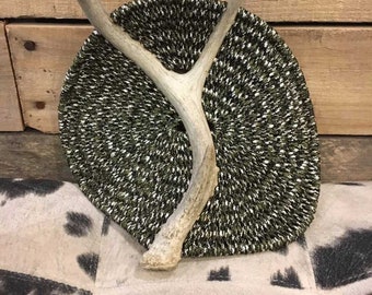 Handmade Antler Basket - "Stone"