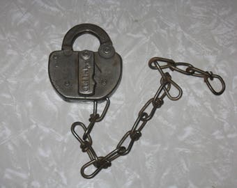 Vintage Adlake railroad switch lock no key