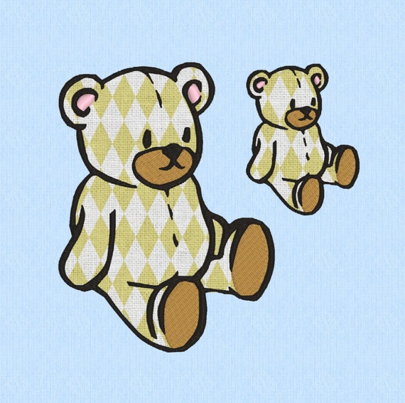 Embroidery Design Teddy Bear 163w X 163h