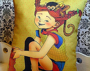 Pippi Langstrumpf Kissen
