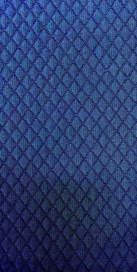 Blue Diamond Quilted Upholstery Fabric by the Yard