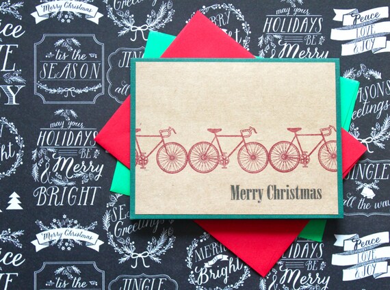 bicycle christmas playing cards