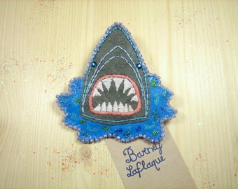 The great white shark brooch