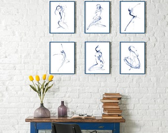 Nude pencil drawings | Etsy