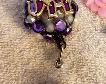 Purple and Gold Elephant