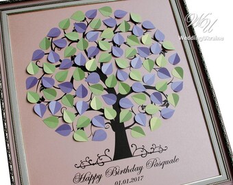 80s guestbook alternative birthday gift custom guestbook