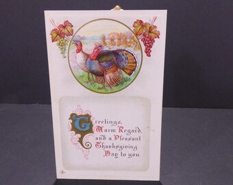 Vintage Thanksgiving Greetings postcard