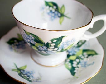 Royal Albert Lilly of the Valley Teacup and Saucer
