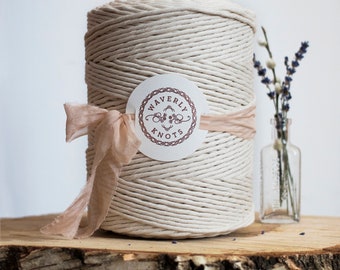 1925ft of 3.5mm Cotton String, Macrame String, Macrame Cord, Cotton Rope, Macrame Rope