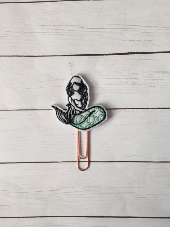 Artsy Mermaid planner Clip/Planner Clip/Bookmark. Mermaid Planner Clip. Fish Planner Clip. Summer Planner Clip.