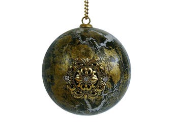 Ornament, Steampunk Ornament , Christmas Ornament, Holiday Decor, Tree Ornament, Designer, Rustic Patina, Metallic, Hip, Unique, Modern,