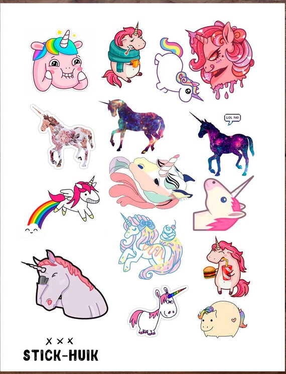 unicorn printable planner stickers pdf stickers printable