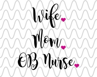 Download Wife mom nurse svg | Etsy