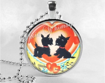 SCOTTIE Dog Necklace Art Pendant Jewelry, Scottish Terrier Jewelry, Scottie Dog, Scotty Dog, Dog Necklace, Dog Jewelry