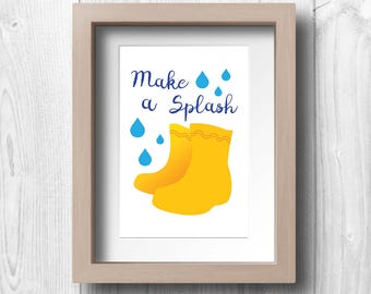 Make A Splash - Printable Wall Art