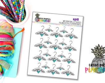 Hand Drawn Hang In There Hanger Spoonie Planner Stickers | Repositionable Matte Stickers | SP11