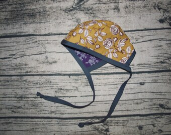 Baby Gift | Bonnet Baby Girl | Floral Bonnet | Bonnet Baby Hat | Reversible Bonnet | Baby Girl Clothes | Baby Shower Gift | Newborn Hats